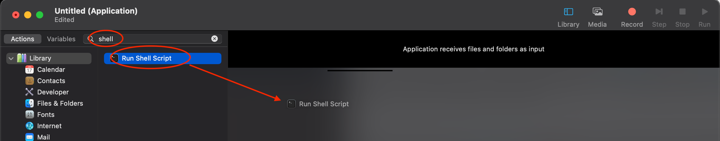 add new shell script